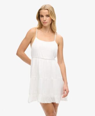 Superdry mini beach cami dress met kant - hawaiian navy