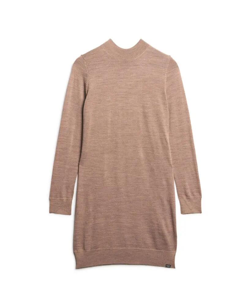 superdry Vestido Merino Knit em 100% lã merino — Gola subida, mangas compridas 7/7