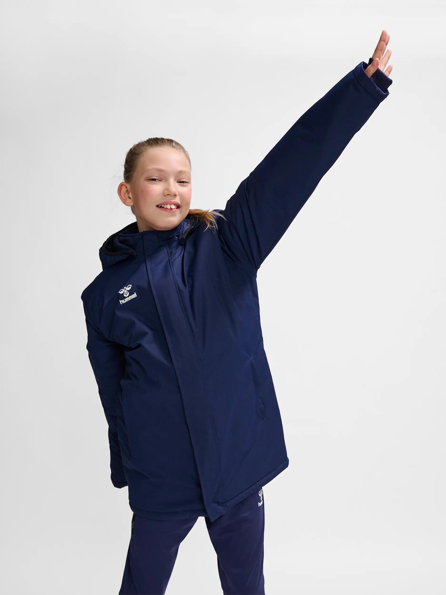 hummel giacca hmlAUTHENTIC BENCH JACKET KIDS in polyester MARINE 5/7