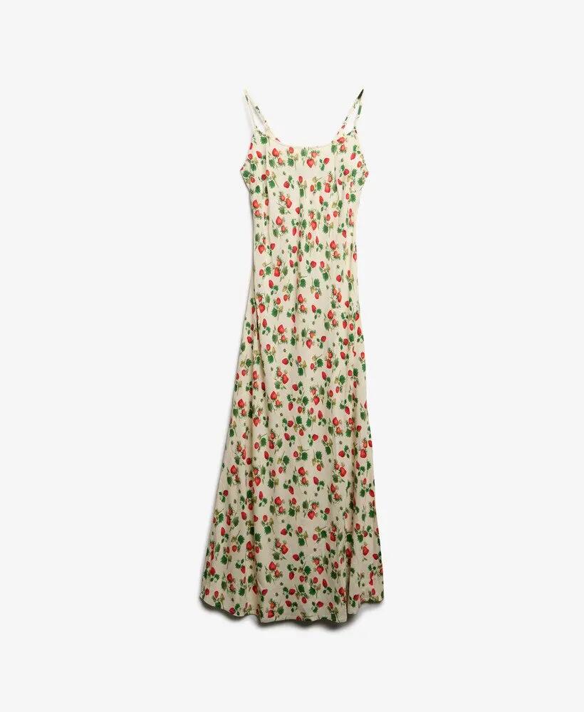 superdry Sukienka Bias Cut Maxi Slip z wiskozy 6/6