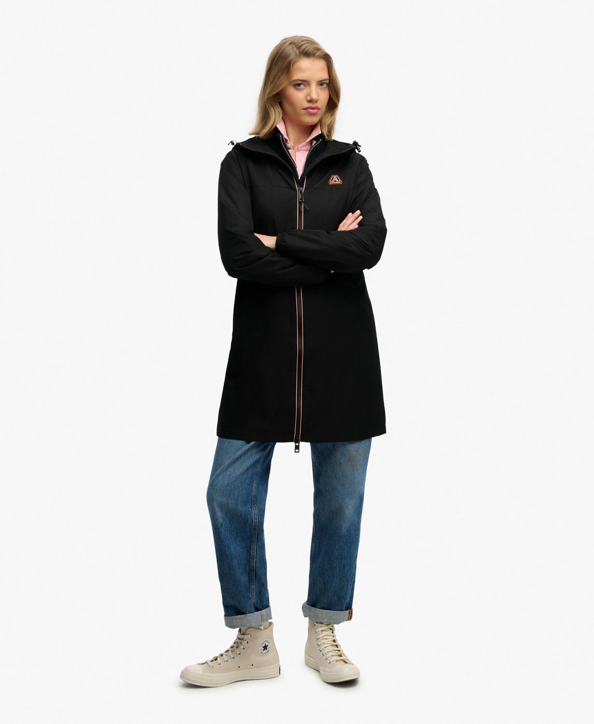 superdry Longline Windbreaker Jack Loose Fit van Gerecycled Polyester 3/7