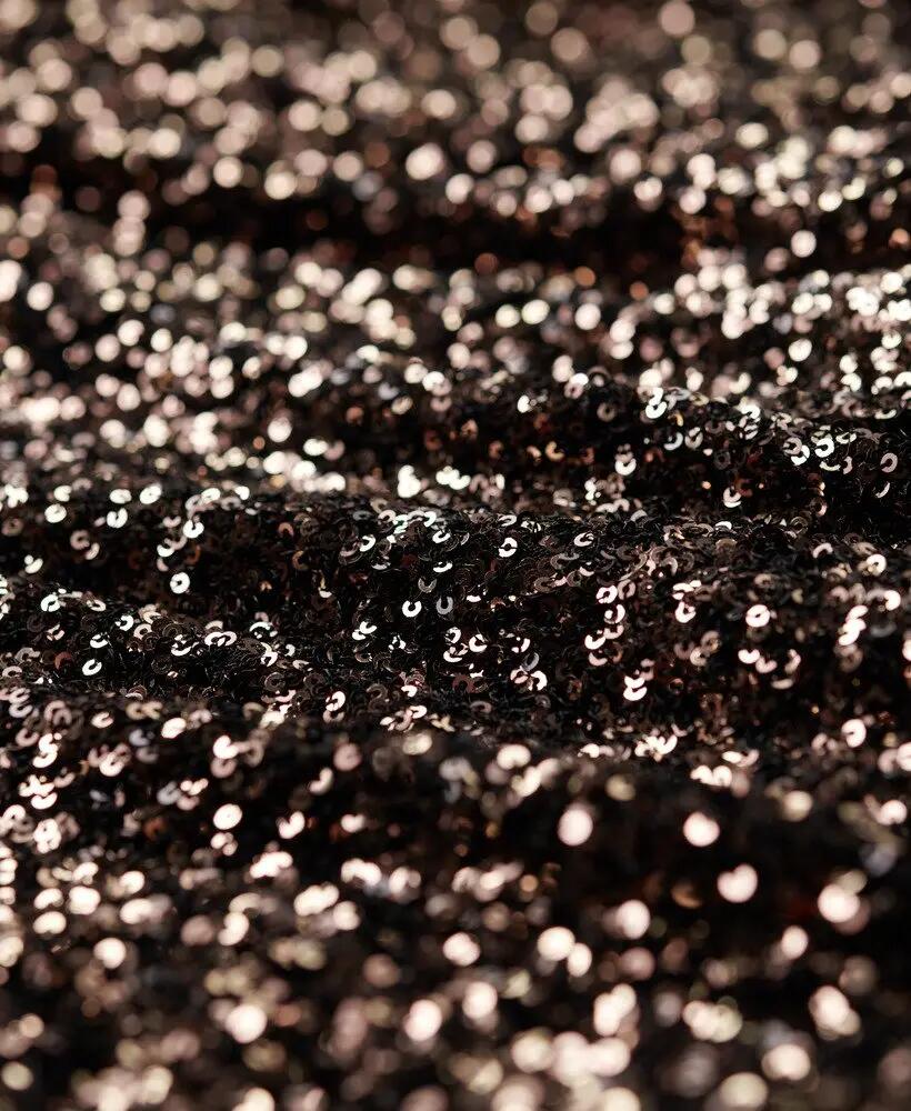 superdry Vestido curto cruzado com lantejoulas Bronze Mega Sequin 7/7