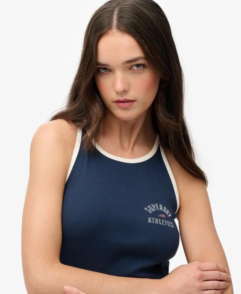 superdry Vestito canotta a coste Athletic Essentials in cotone biologico – 4/6