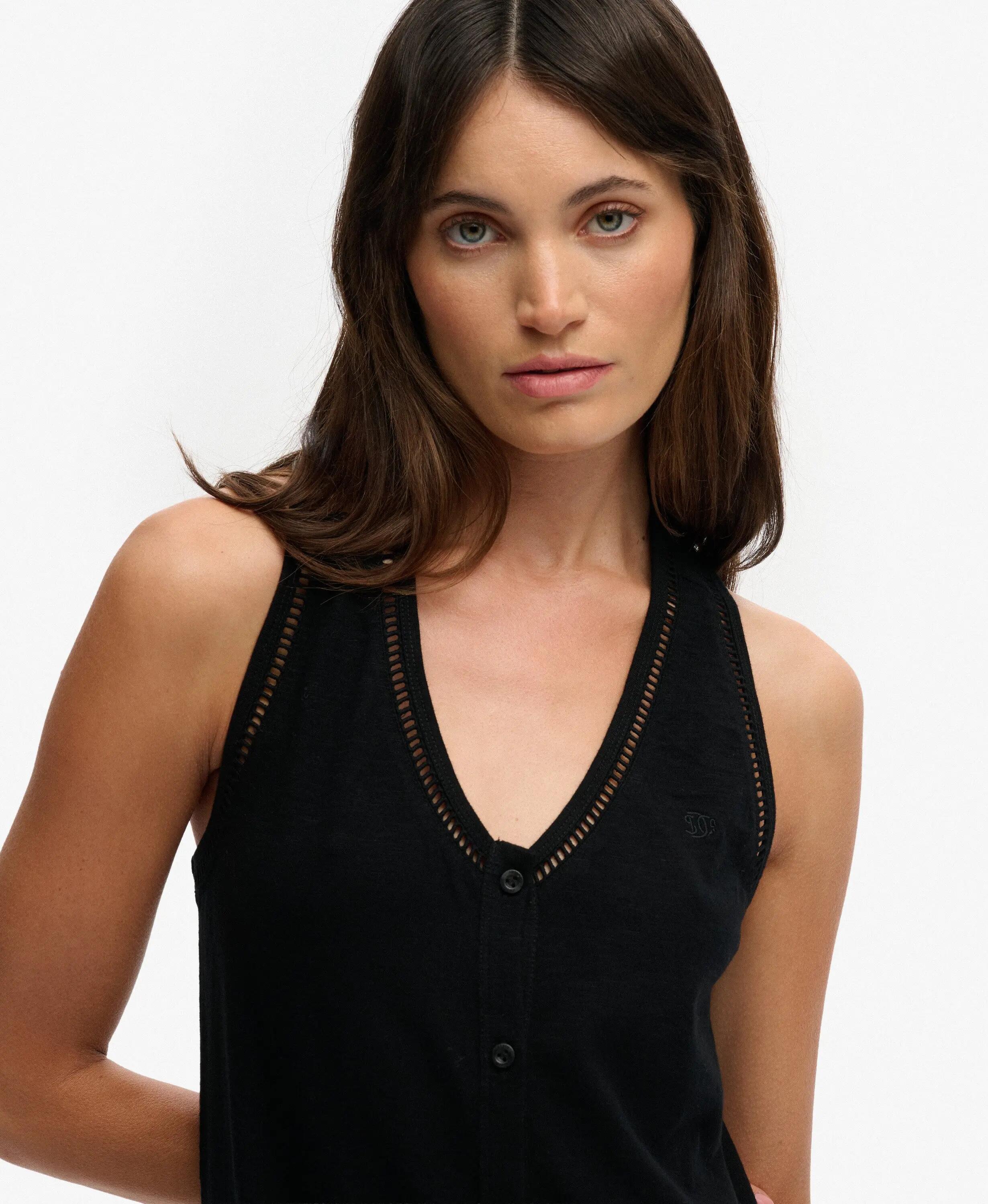 superdry Laddered Jersey Maxi-jurk van biologisch katoen – Loose Fit 3/6