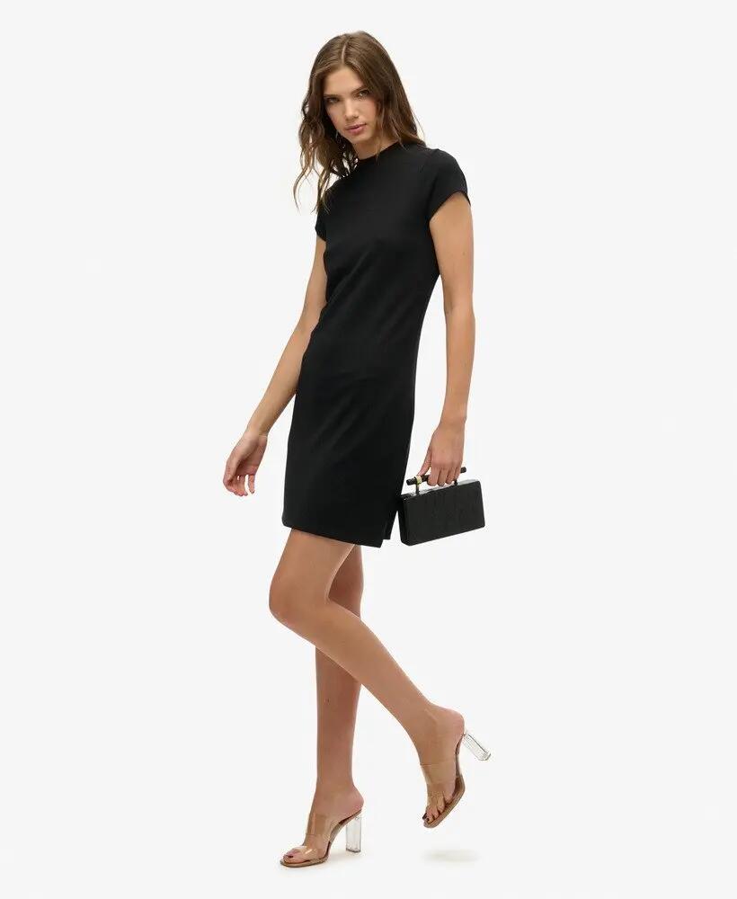 superdry Ss A Line Mini Dress – Vestido mini preto em corte A 4/7
