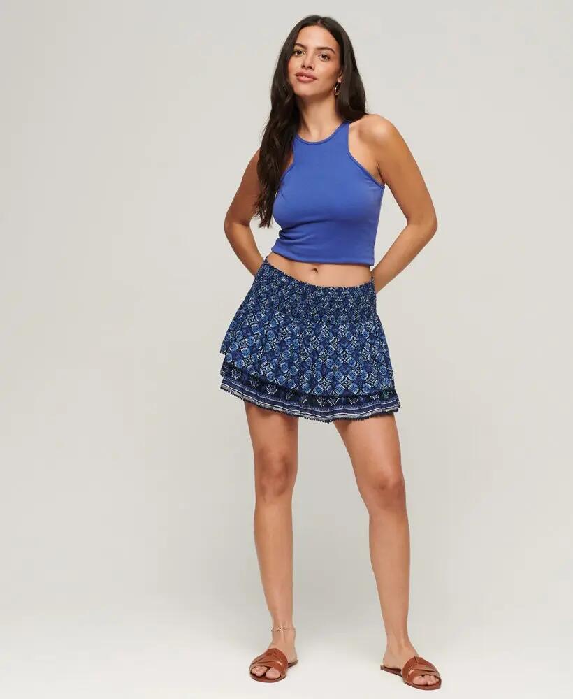 superdry Jupe courte à volants Vintage Tiered Mini Skirt en viscose 4/6