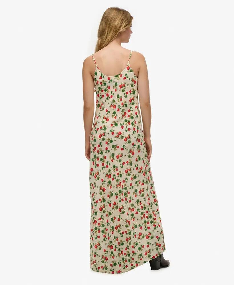 superdry Sukienka Bias Cut Maxi Slip z wiskozy 3/6