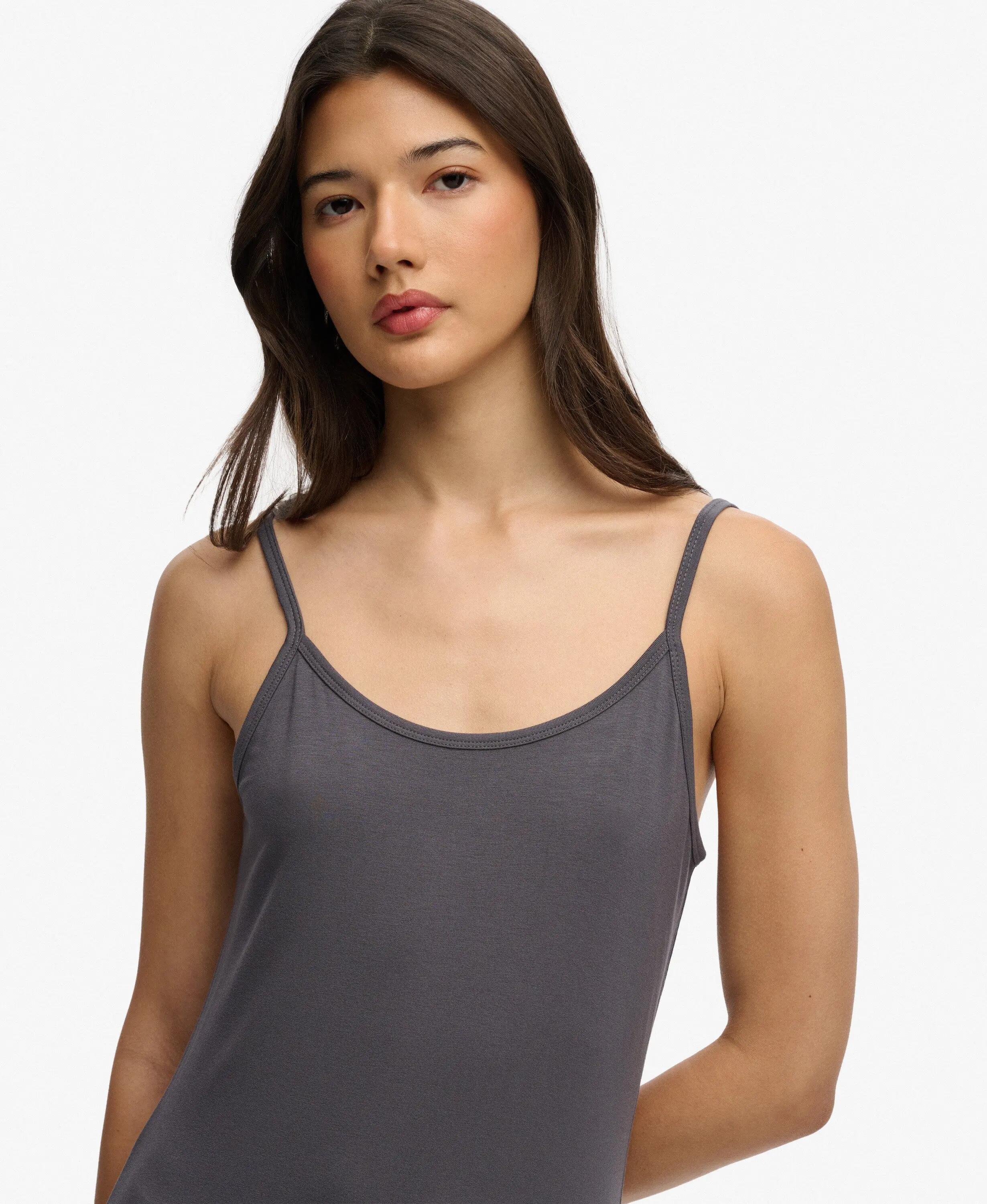 superdry Vestido Maxi Jersey Cami slim em LENZING™ ECOVERO™ 4/5