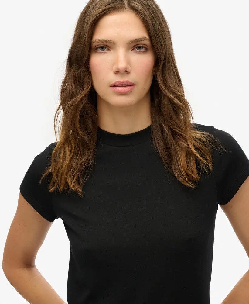 superdry Ss A Line Mini Dress – Vestido mini preto em corte A 3/7