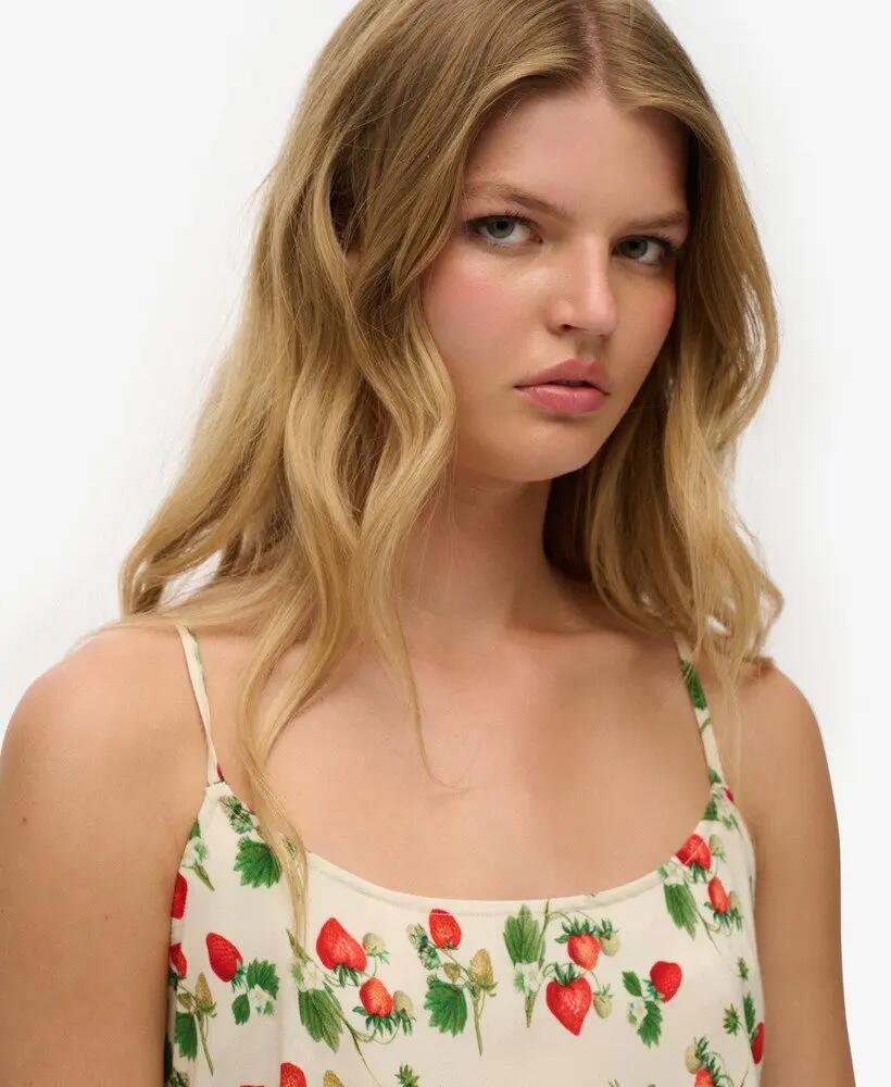 superdry Sukienka Bias Cut Maxi Slip z wiskozy 2/6