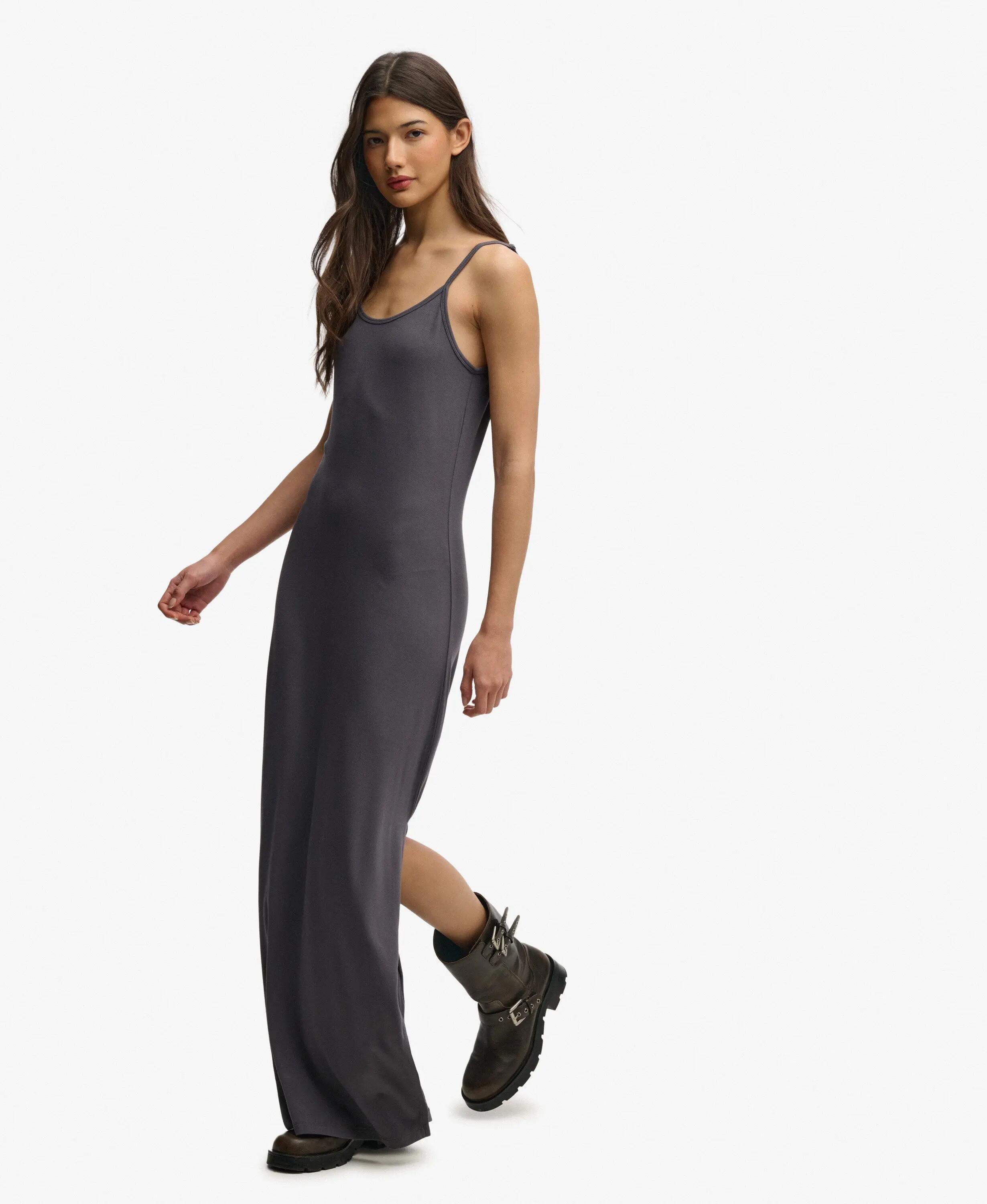 superdry Vestido Maxi Jersey Cami slim em LENZING™ ECOVERO™ 3/5