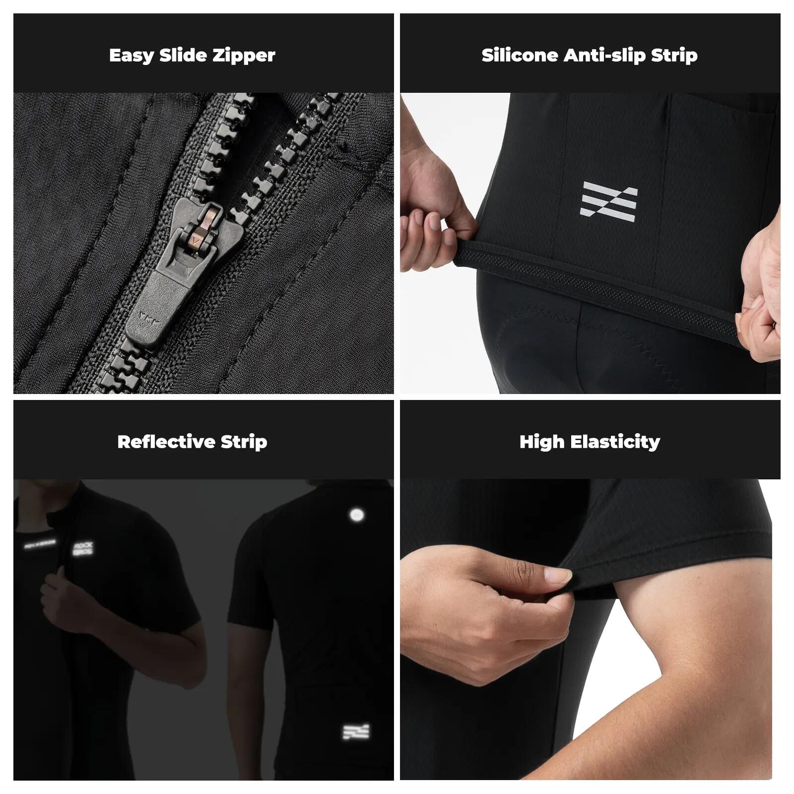 Herren 2-in-1 Kurzarm-Radtrikot atmungsaktiv 6/6
