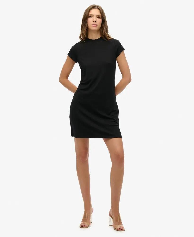 superdry Ss A Line Mini Dress – Vestido mini preto em corte A 2/7