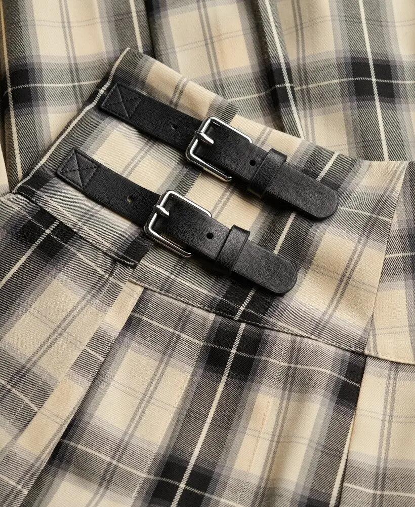 superdry Jupe midi plissée à carreaux 7/7