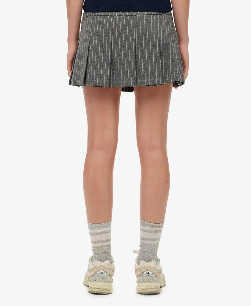 superdry Jupe Mini plissée à rayures fines 5/7