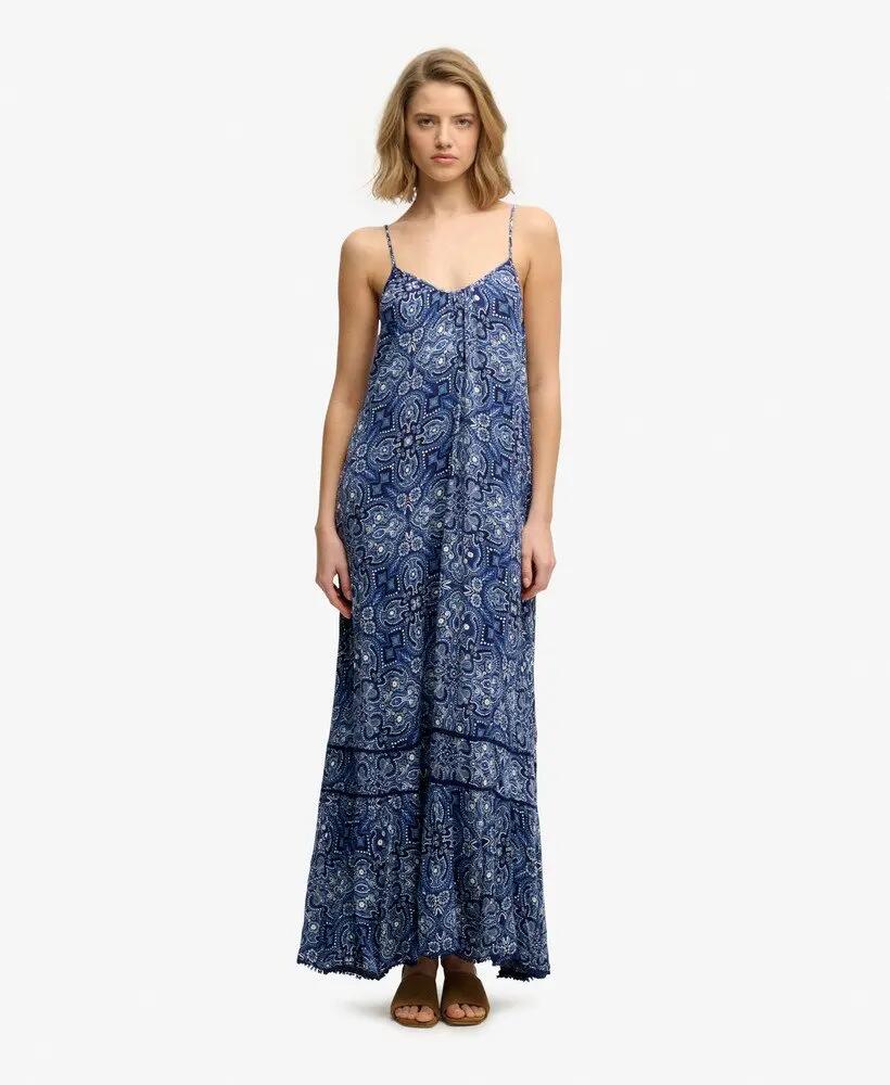 superdry Vestido maxi Cami em renda – Corte solto 2/7