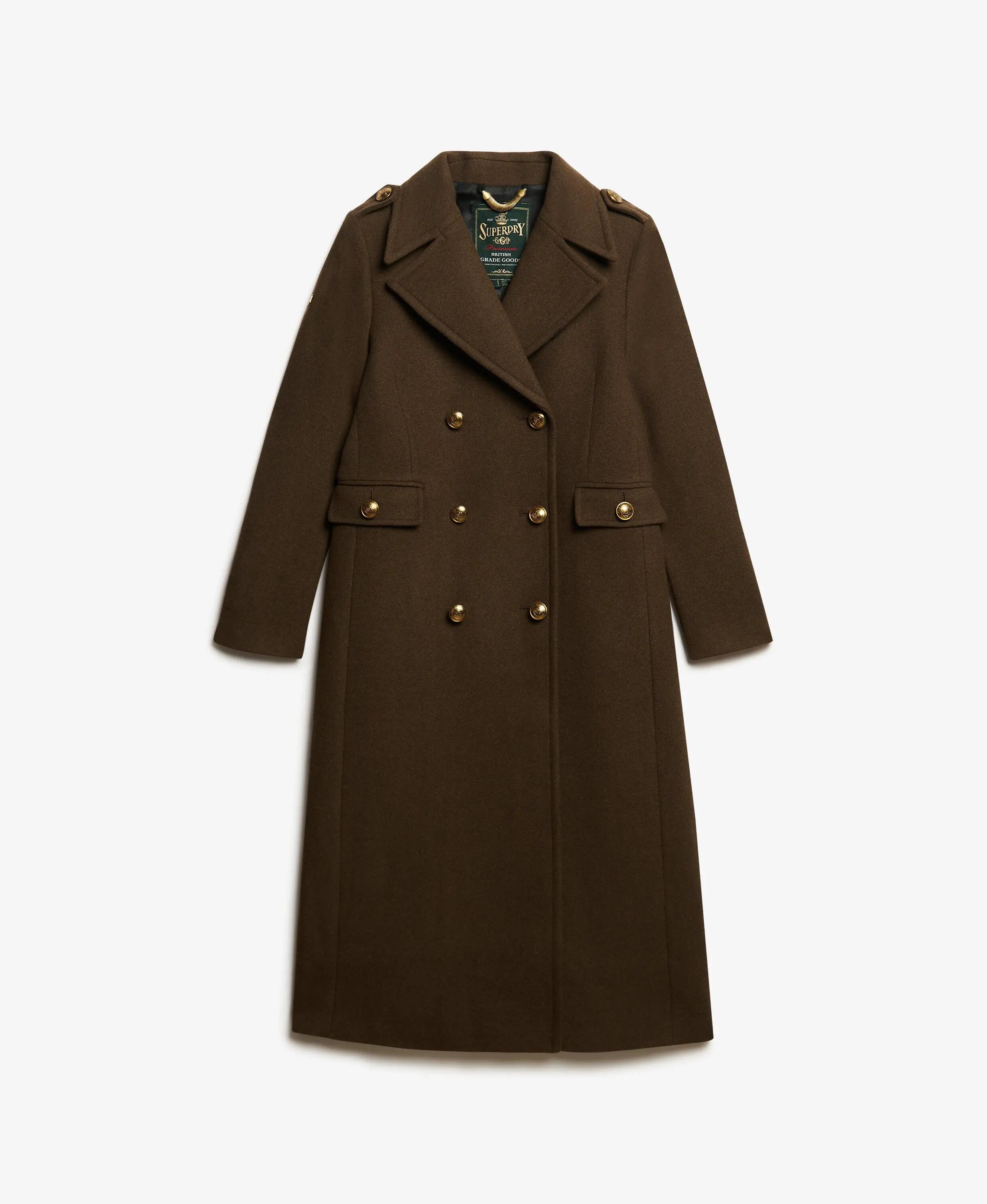 superdry Manteau croisé en mélange de laine – coupe slim, Longline 6/6