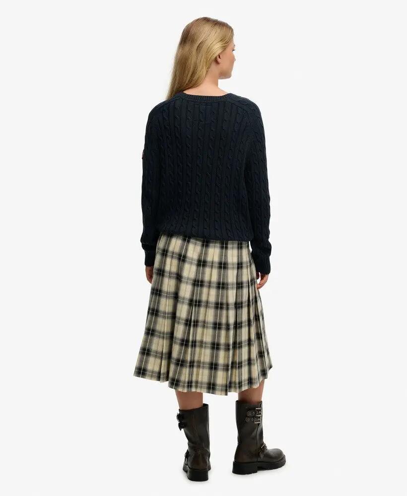 superdry Jupe midi plissée à carreaux 4/7