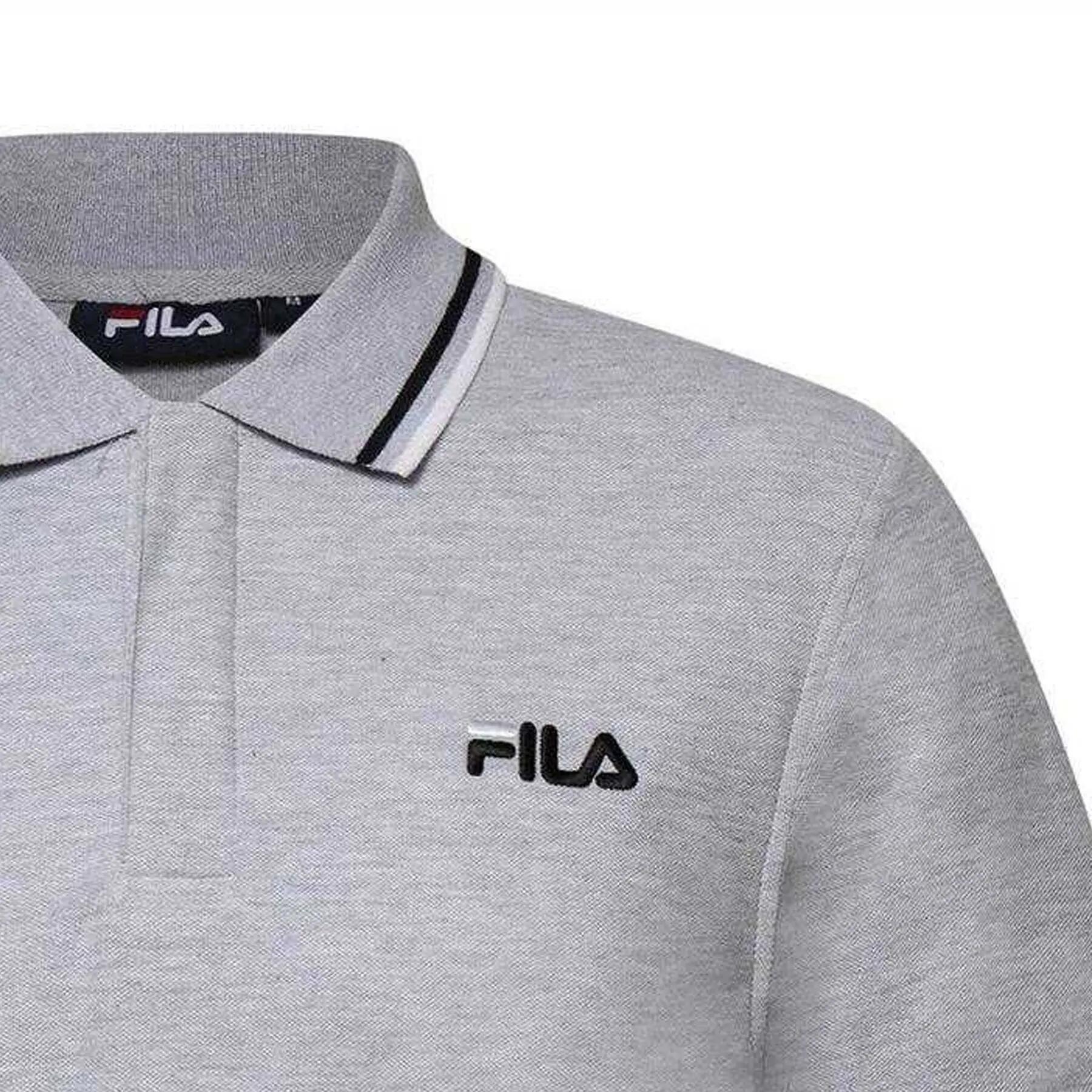 "Bowey" Poloshirt für Herren Hellgrau meliert 3/4