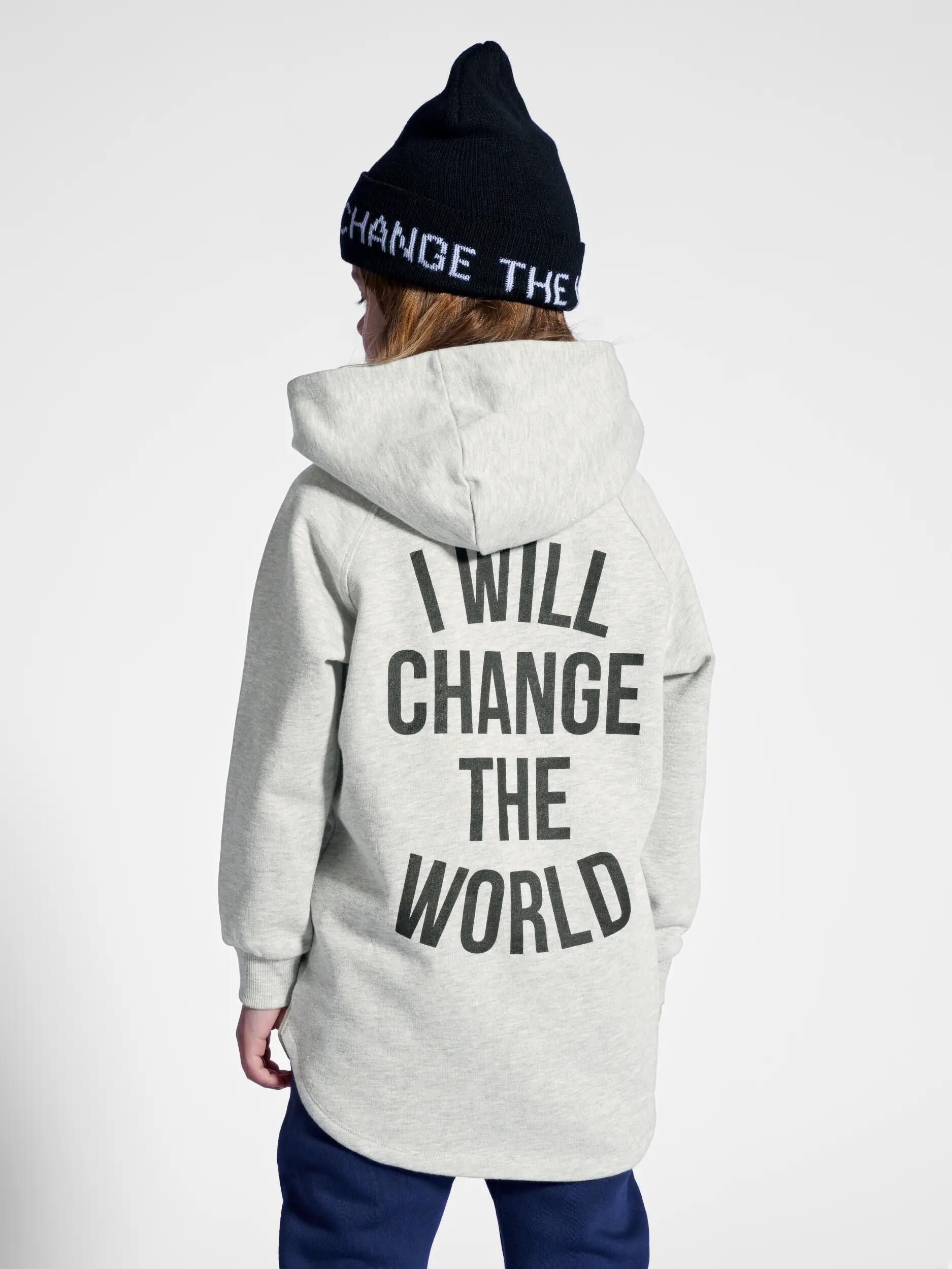 hummel Felpa con cappuccio unisex bambini stmMONTERY in cotone bio e poliestere 4/5
