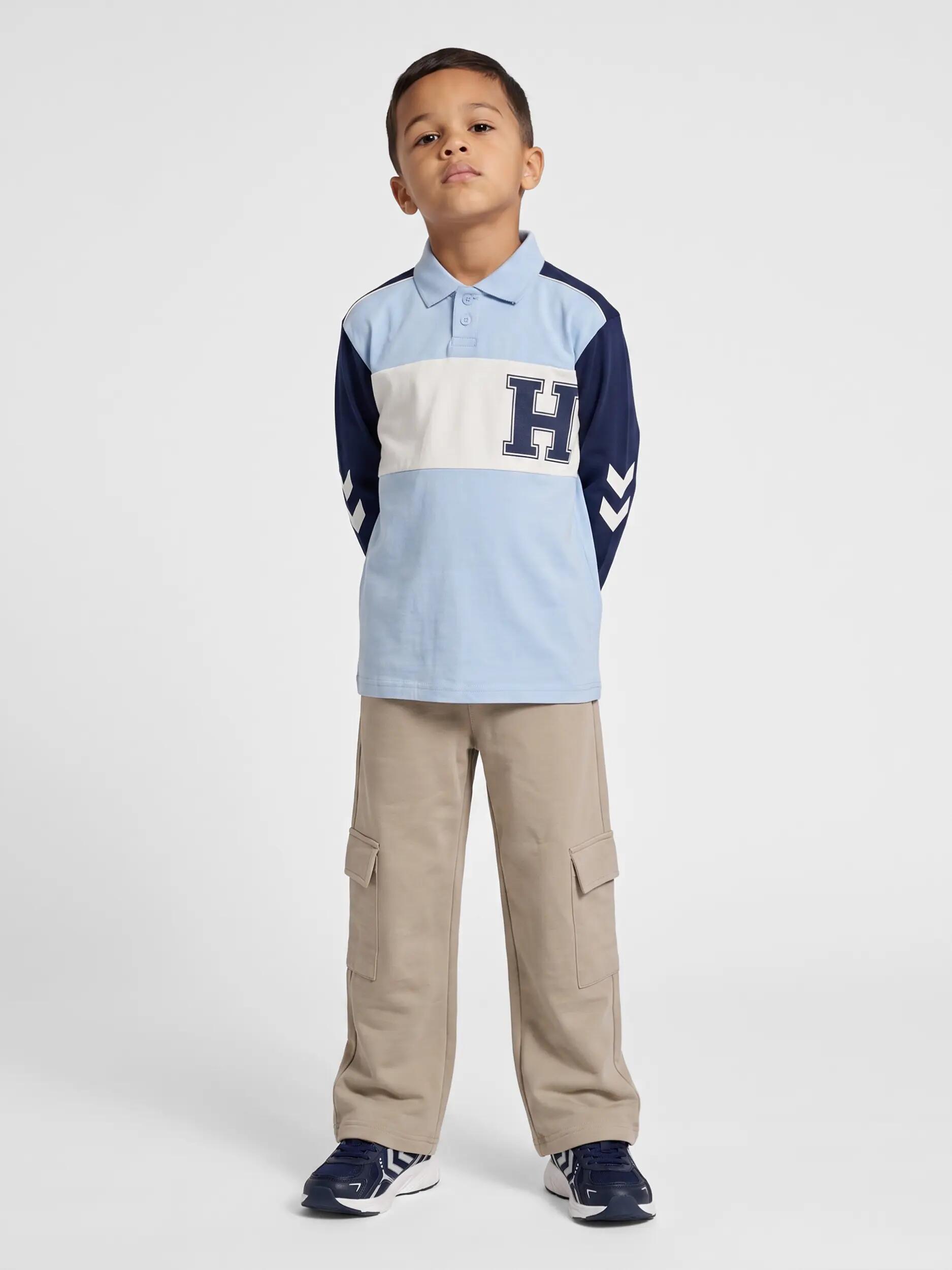 hummel Polo hmlROBIN JERSEY POLO L/S in cotone biologico 5/7