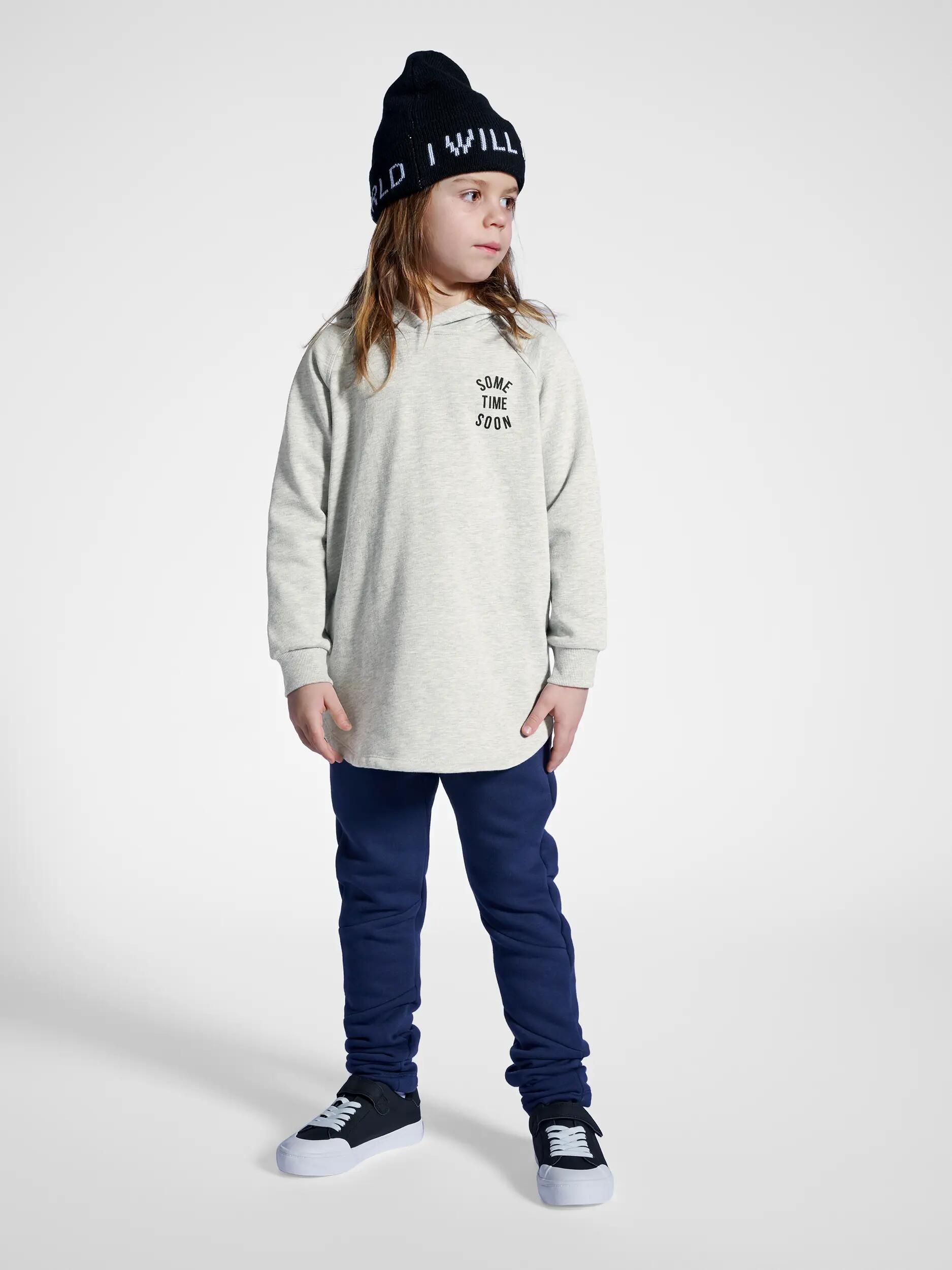 hummel Felpa con cappuccio unisex bambini stmMONTERY in cotone bio e poliestere 3/5