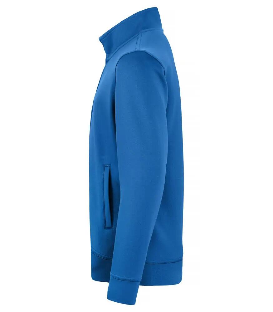 clique Basic Active Cardigan Junior en polyester filé, fermeture éclair ton sur 3/4