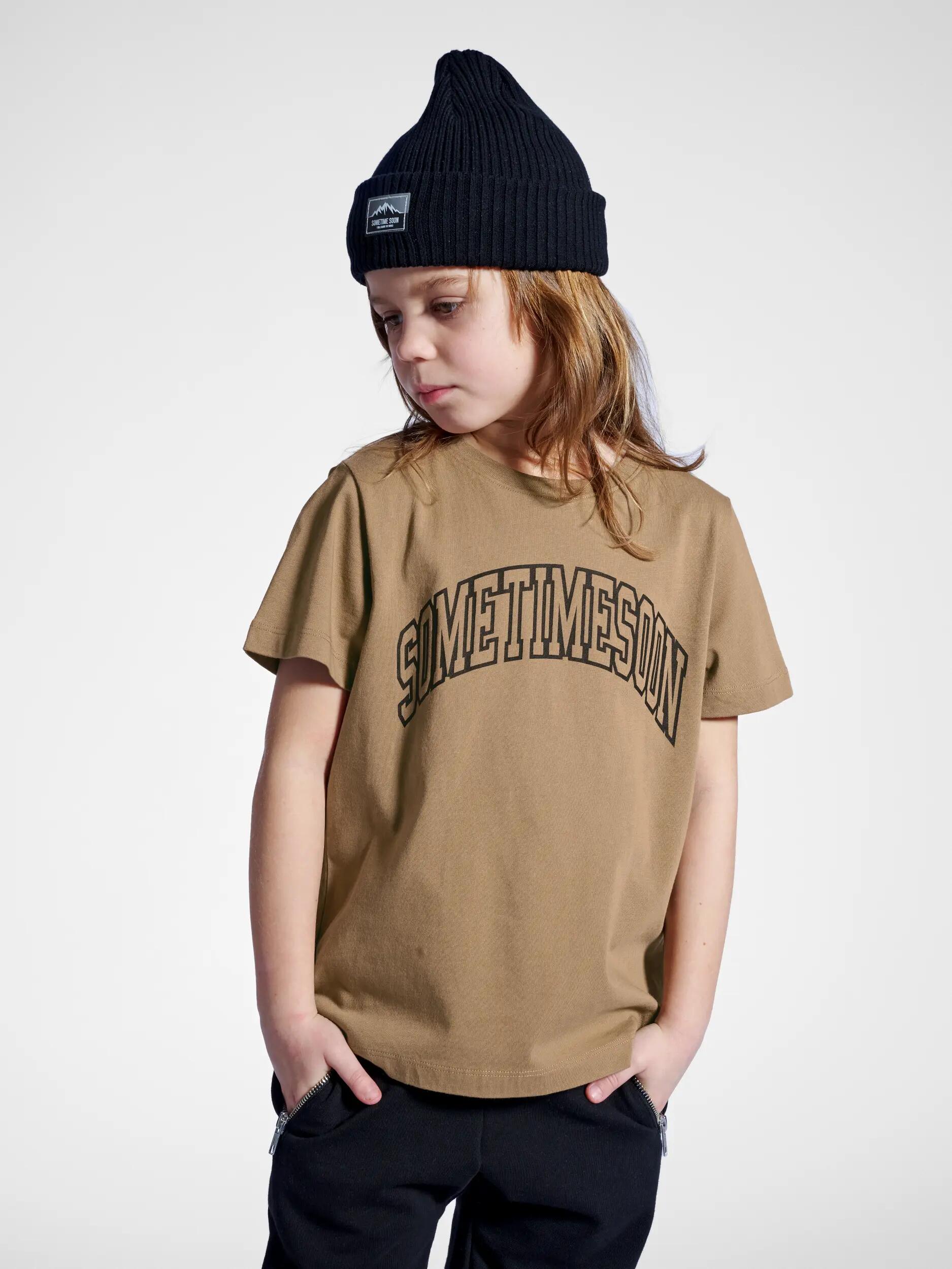 hummel stmOCEAN T-SHIRT S/S bimbi Unisex in cotone biologico 4/6