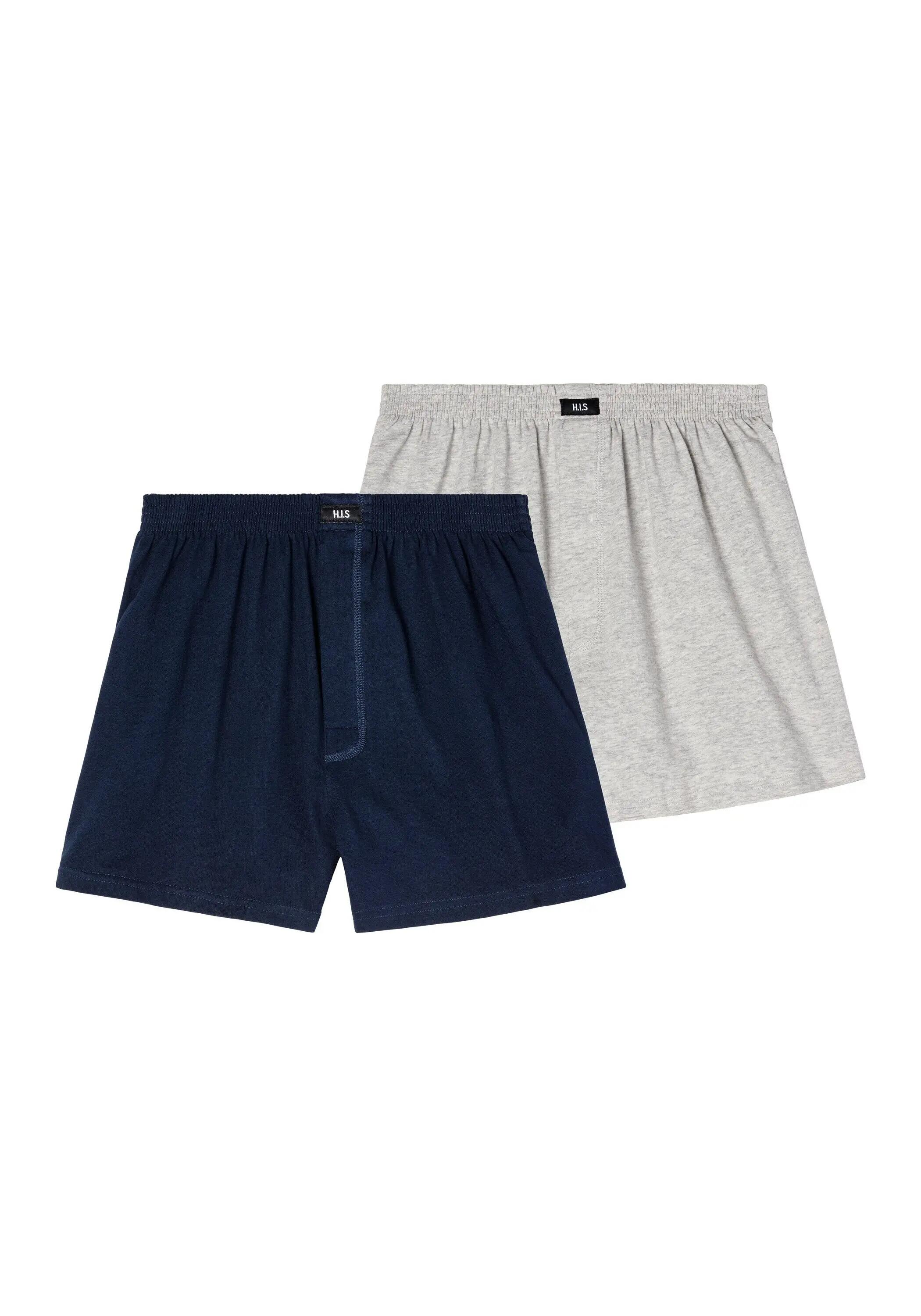 Herren H.I.S schlichter Boxer (2 Stück) aus weichem Baumwoll-Stretch 2/6