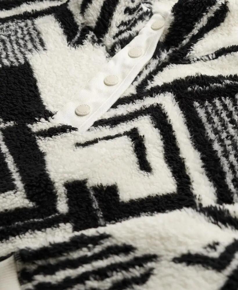 superdry Dames sweater Super Soft Printed Teddy Fleece van gerecycled polyester 6/7