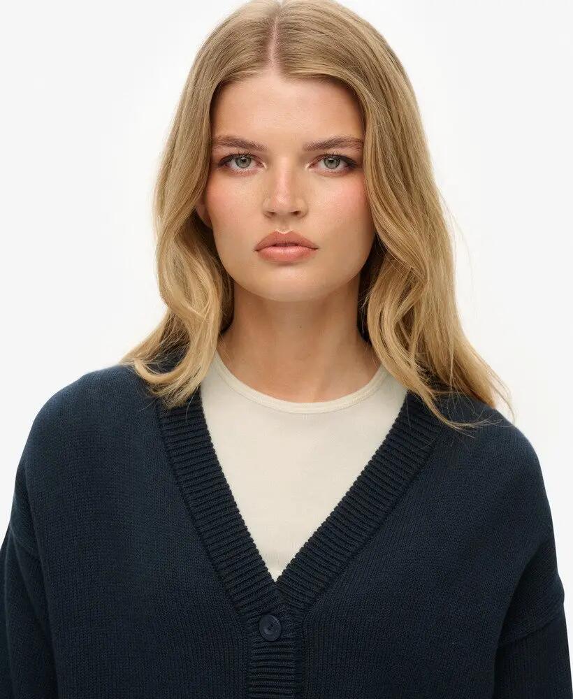 superdry Cardigan Slouchy de Malha em Algodão Orgânico 4/6