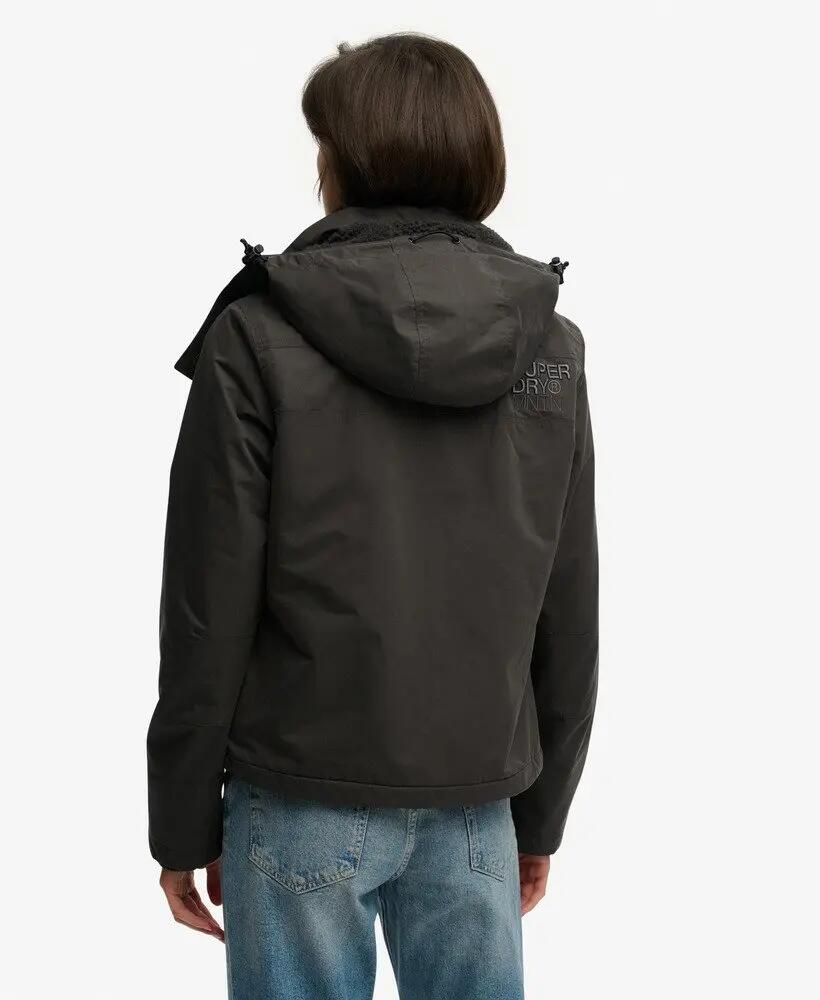 superdry Kurtka Windcheater Arctic z kapturem z mikrofibry - Vintage Black 6/7