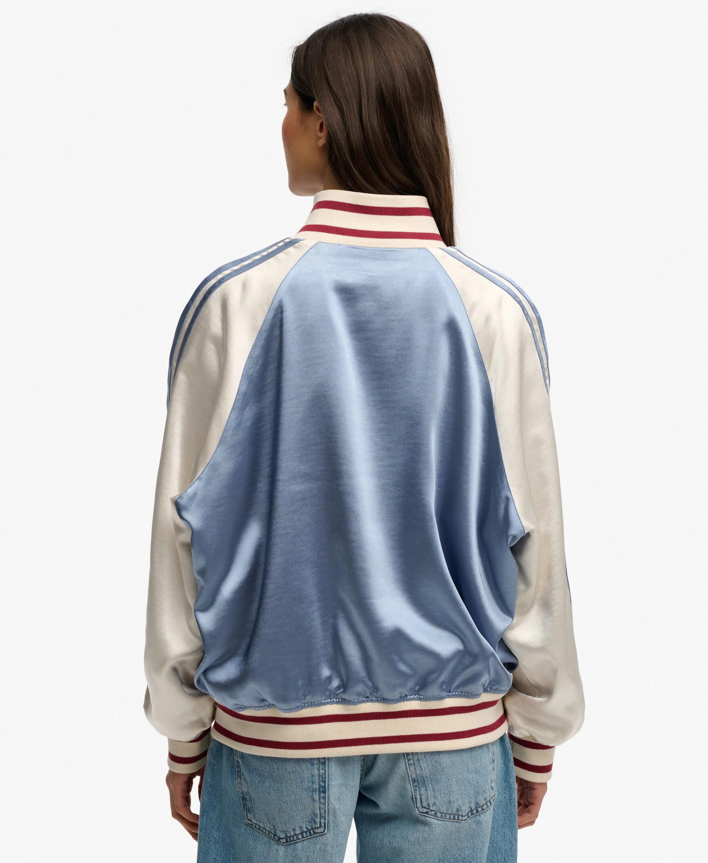 superdry Suika Track Jacket – damska kurtka oversize z poliestru, Tidal Blue 5/5