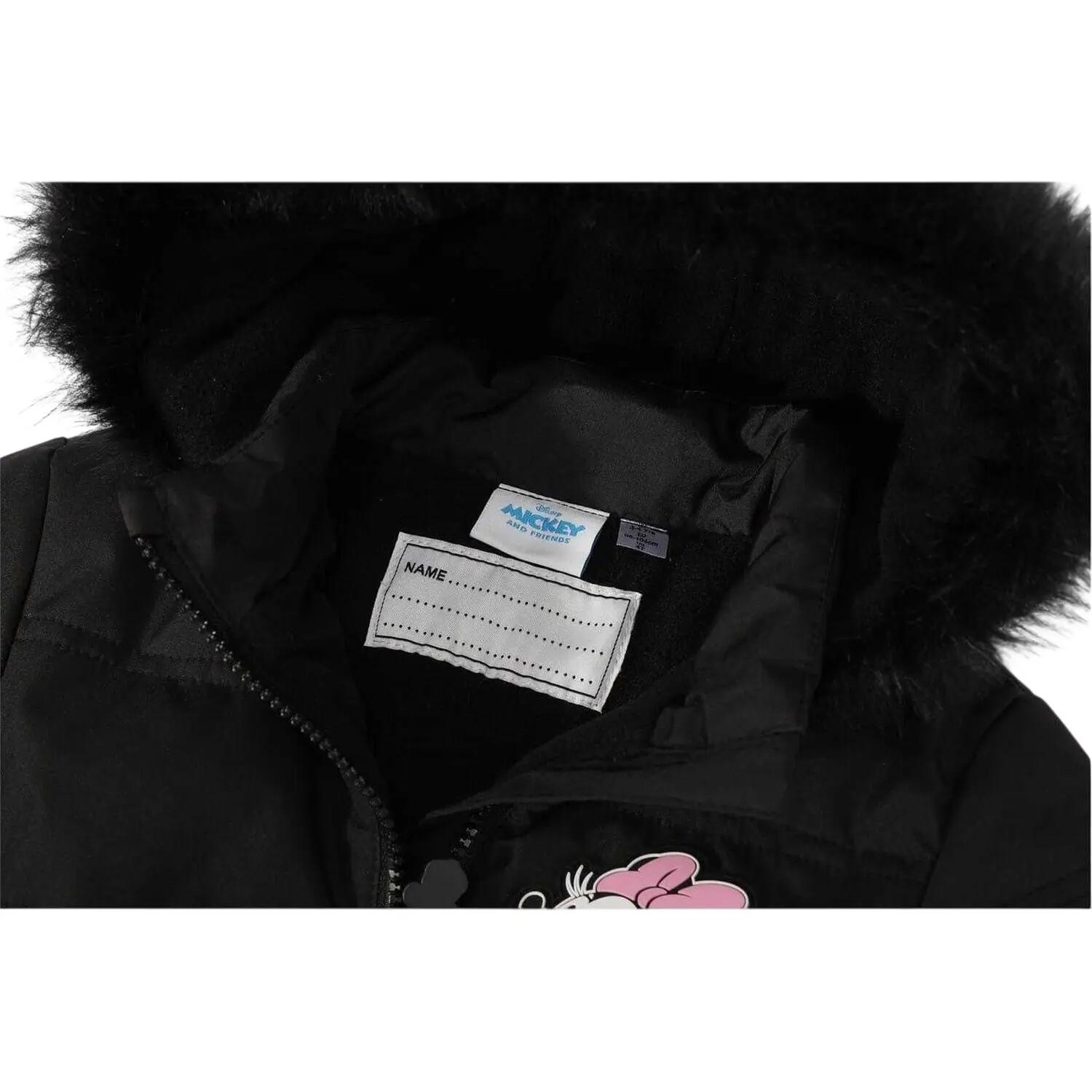 Girls Minnie Mouse Parka (Black) 3/3