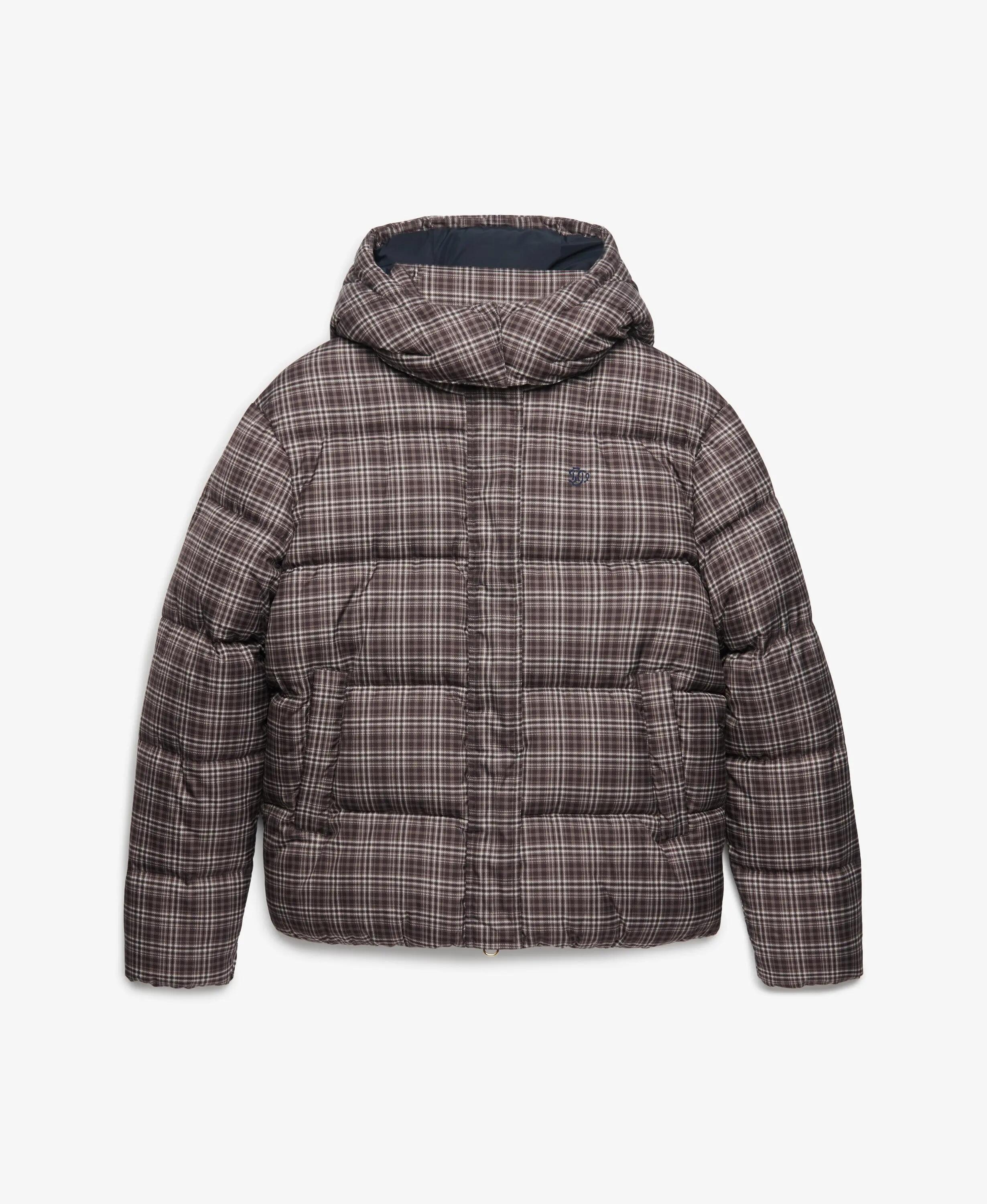 superdry Giacca Puffer Premium a Quadri – 100% Poliestere Riciclato – Chestnut 7/7