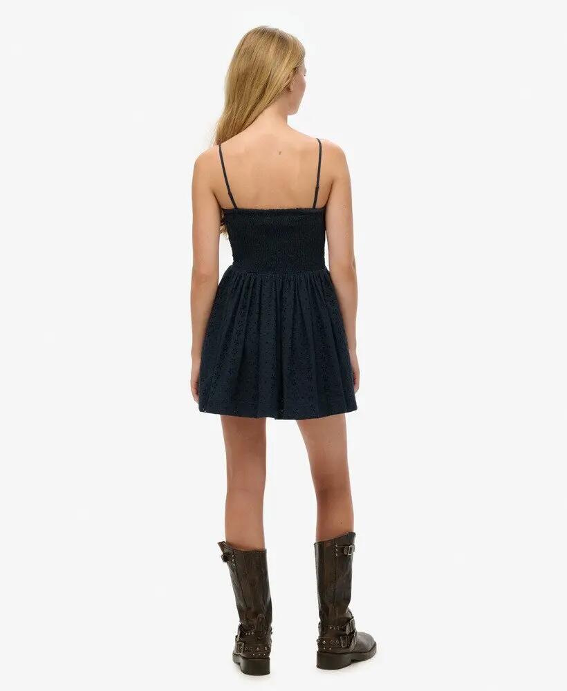 superdry Vestido Broderie Cami Mini Dress 100% algodão 4/5