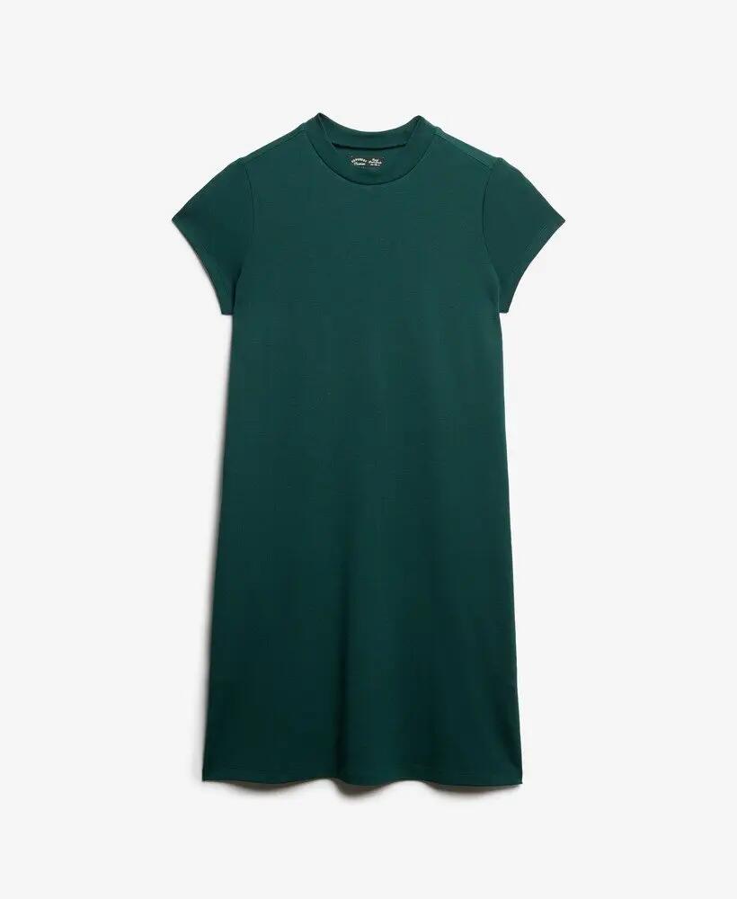 superdry Ss A Line Mini Dress abito mini a trapezio FOREST GREEN 7/7