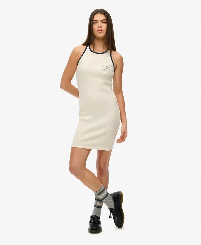 superdry Vestido tank canelado Athletic Essentials em algodão orgânico – Slim 2/5