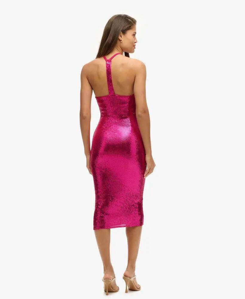 superdry Vestido midi halter com lantejoulas 3/6