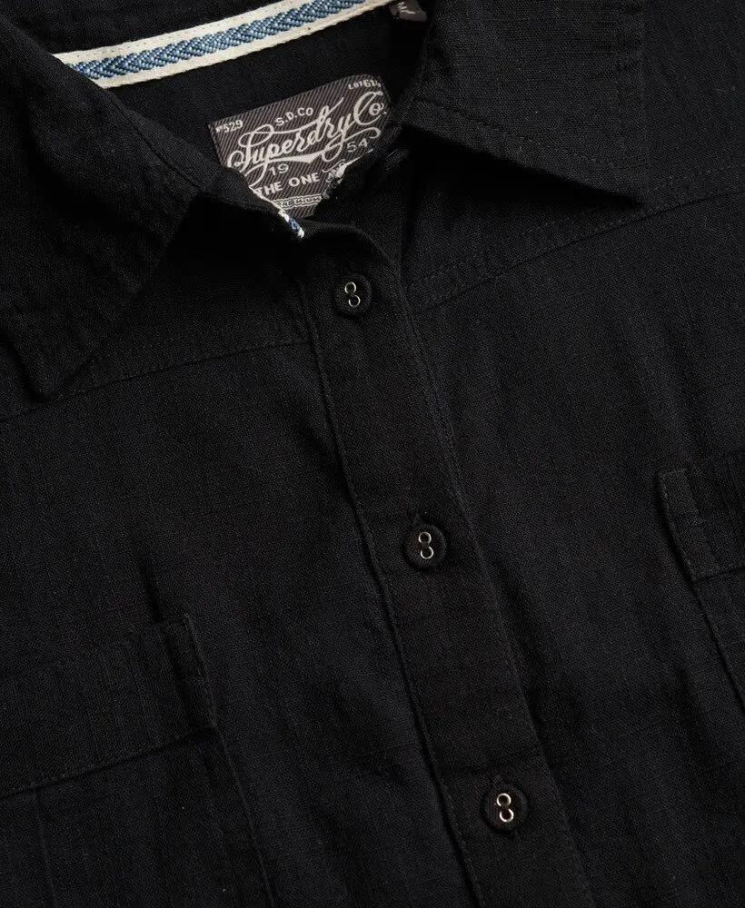 superdry Tuta corta Utility con cintura in cotone biologico – Nero – Black 7/7