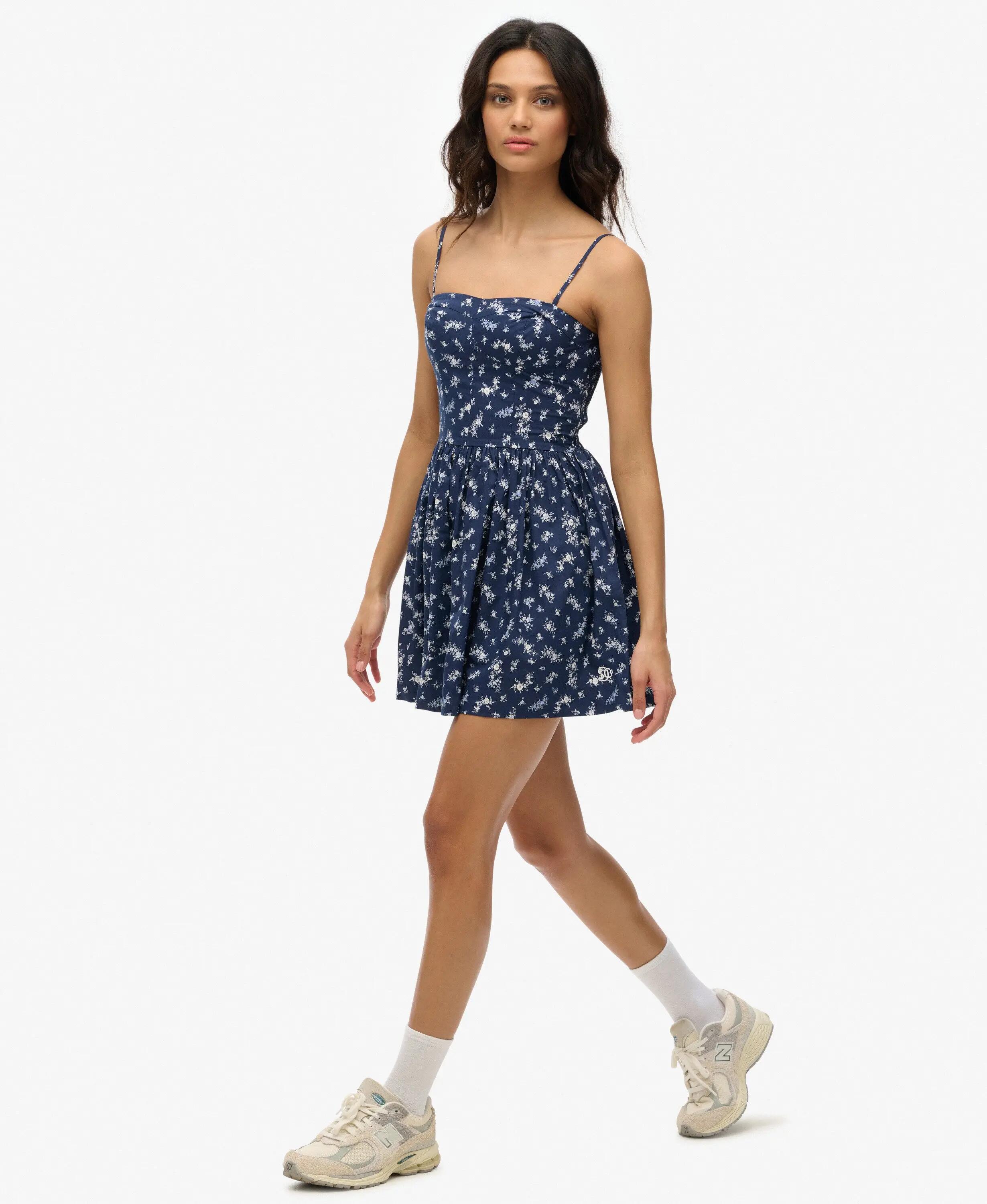 superdry Robe mini Corset Cami en coton/lyocell à armature 5/7