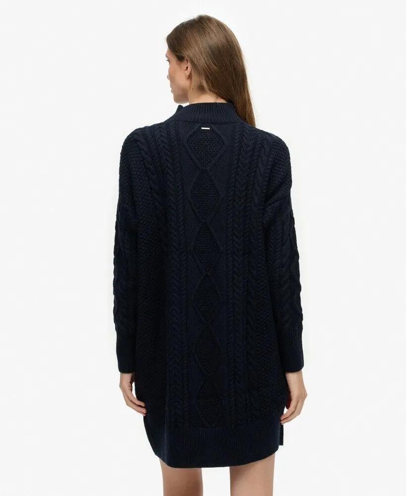 superdry Vestido de malha com tranças oversize 6/6