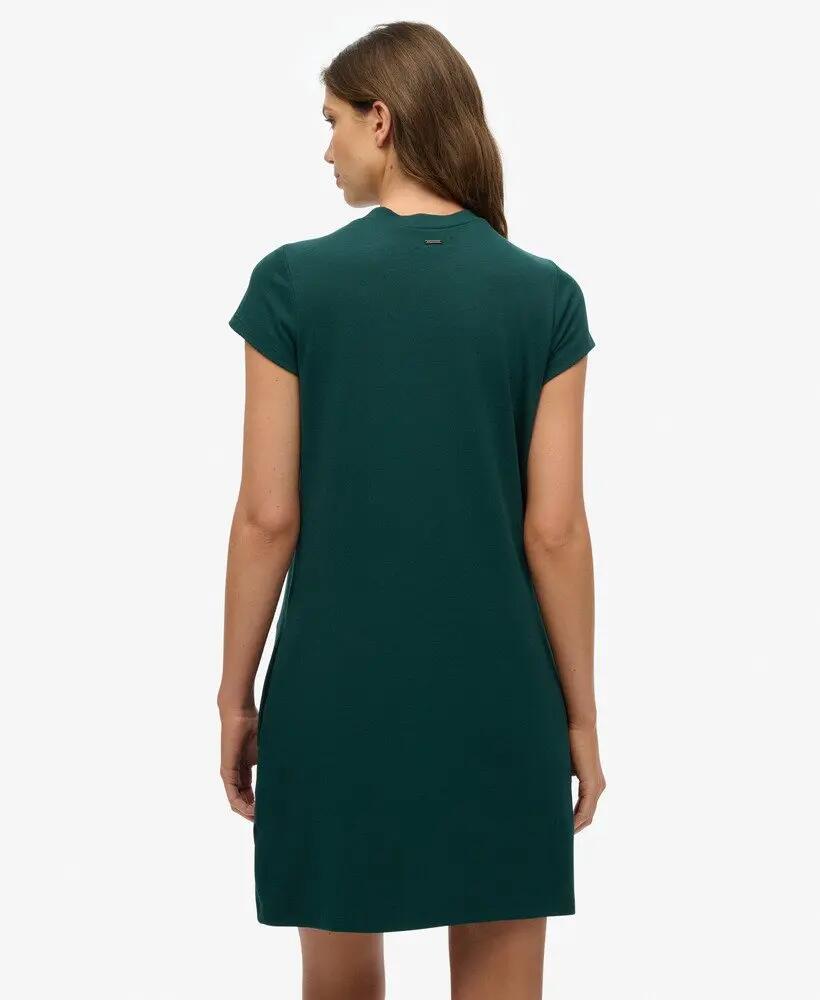 superdry Ss A Line Mini Dress abito mini a trapezio FOREST GREEN 5/7