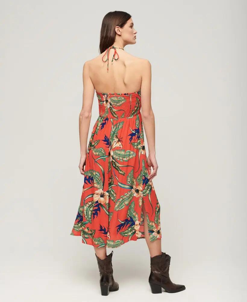 superdry Smocked Midi Beach Dress – vestido midi de praia em LENZING™ ECOVERO™ 2/7