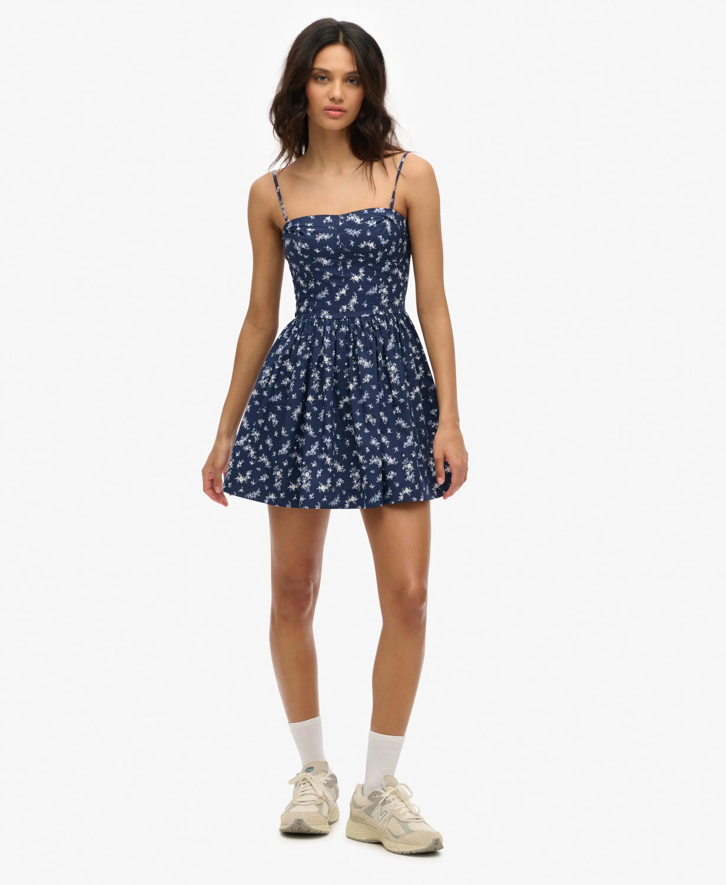 superdry Robe mini Corset Cami en coton/lyocell à armature 3/7