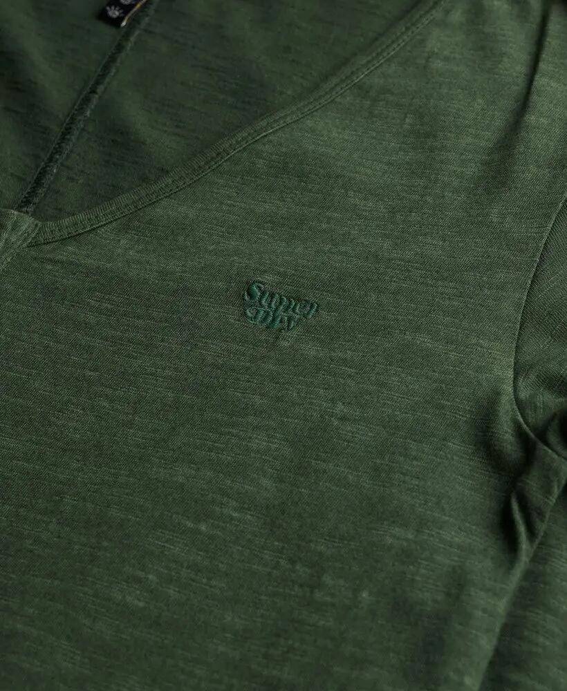 superdry Ss Button Thru Jersey vestido midi em algodão biológico 6/7