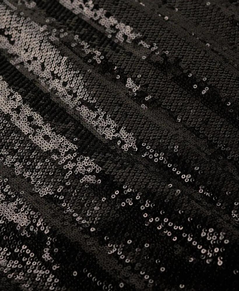 superdry Abito corto Mandarin Sequin nero 6/7