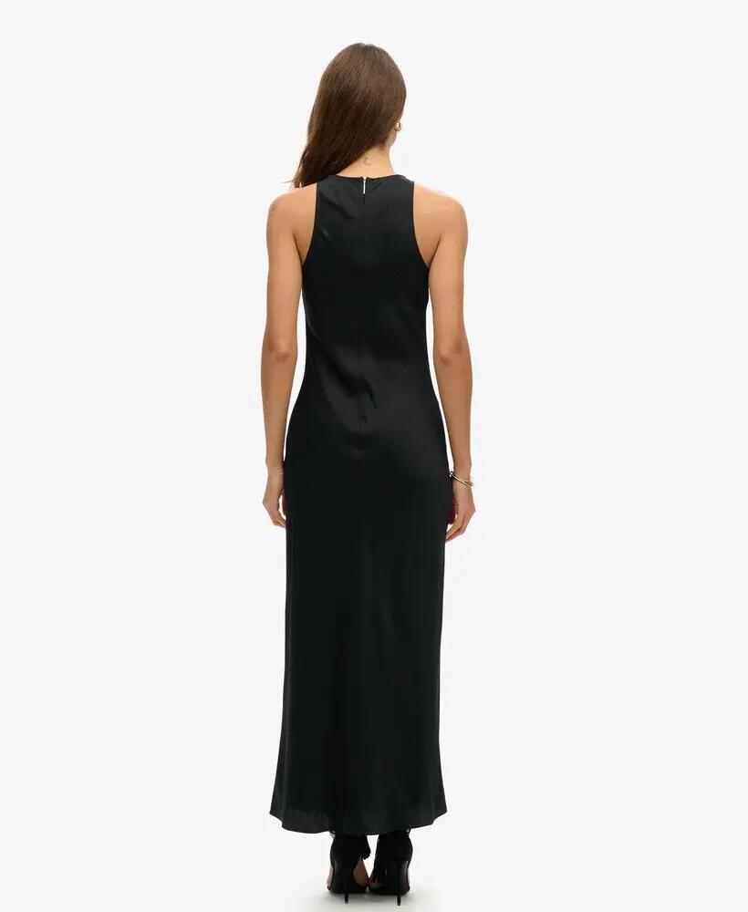 superdry Satin Racer Midi Dress preto 5/7
