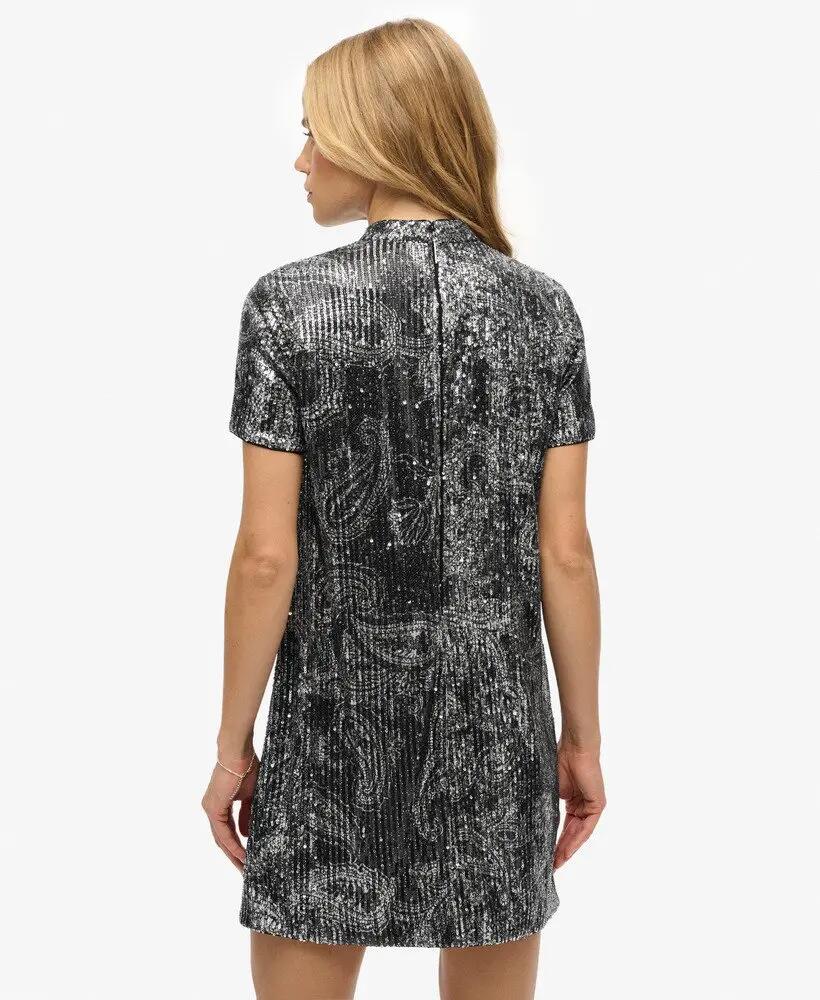 superdry Sequin T‑shirt Minijurk Paisley Print 5/6