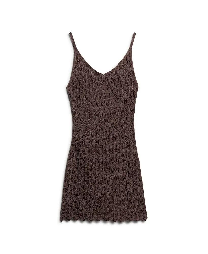 superdry Vestito corto Crochet Cami in cotone e poliestere 7/7
